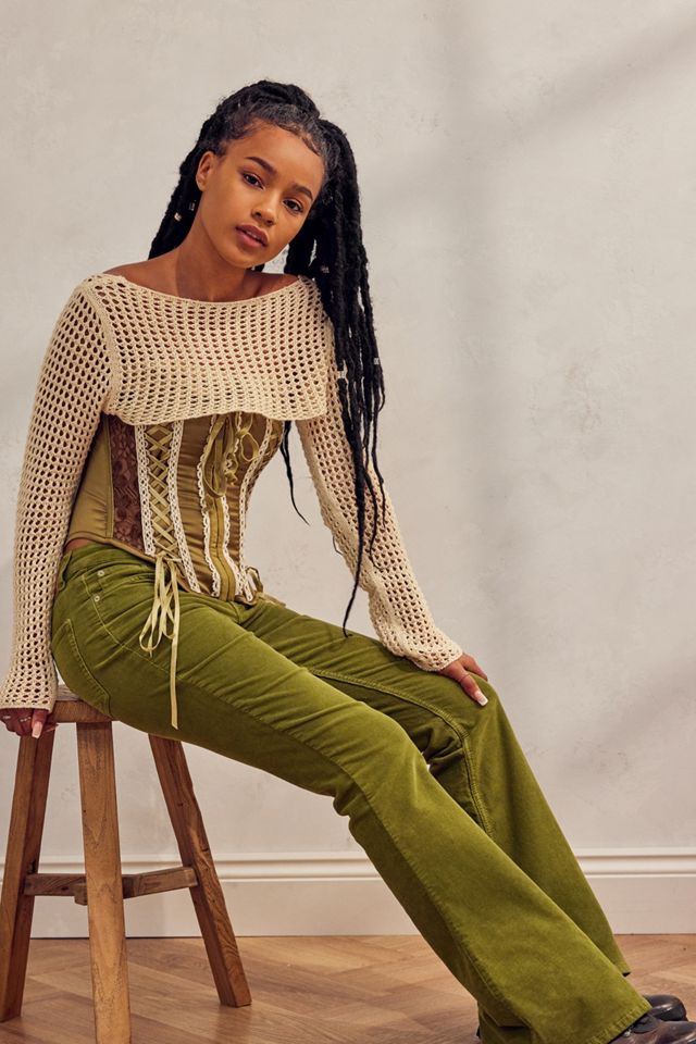 BDG Pistachio Corduroy Flare Jeans  #4
