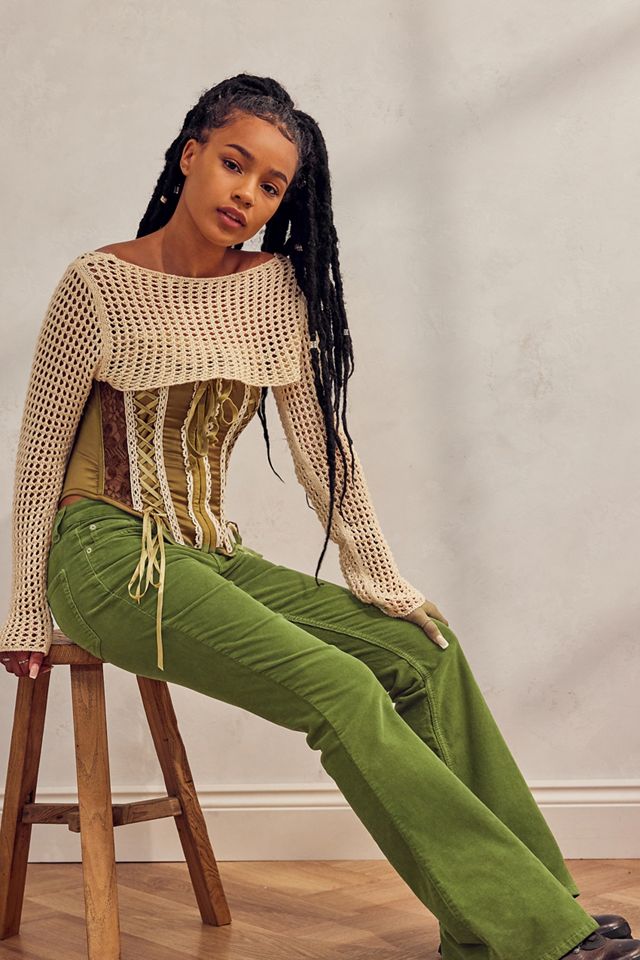 BDG Pistachio Corduroy Flare Jeans  #2