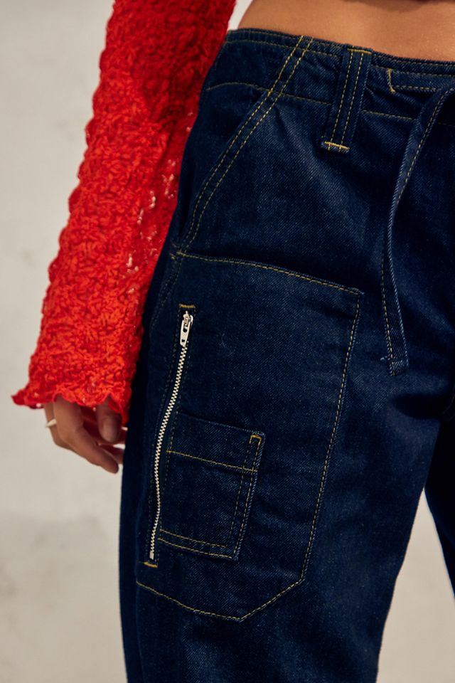 BDG Kim Tie-Front Denim Cargo Jeans  #2