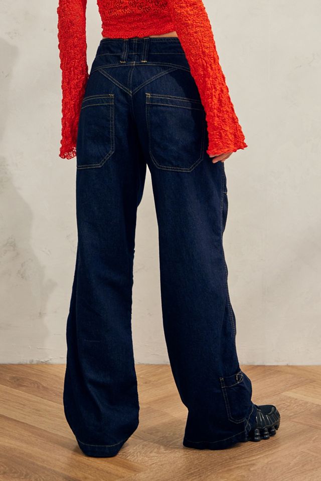 BDG Kim Tie-Front Denim Cargo Jeans  #3