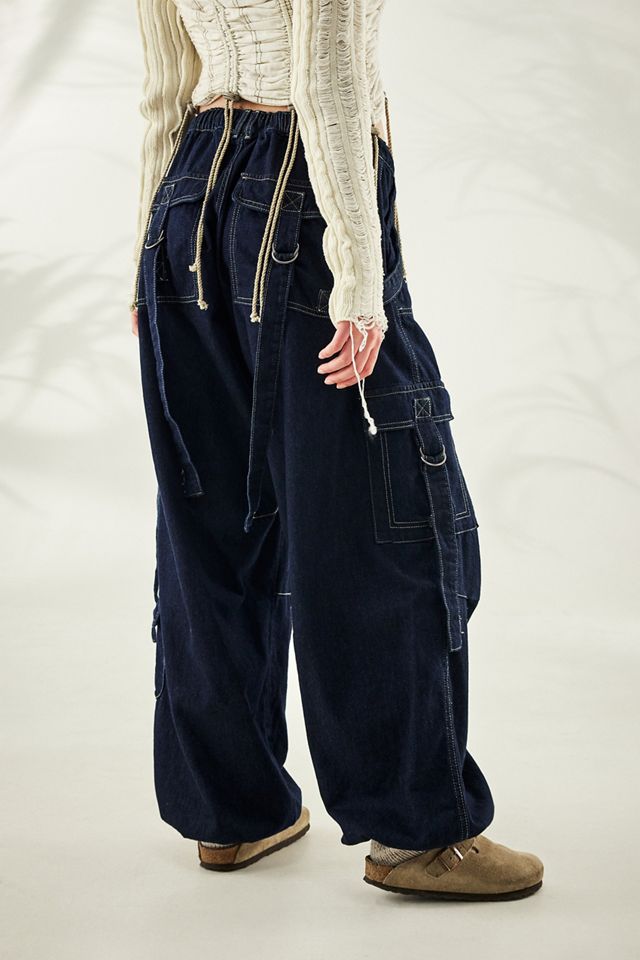 BDG Denim Strappy Baggy Cargo Pants  #3