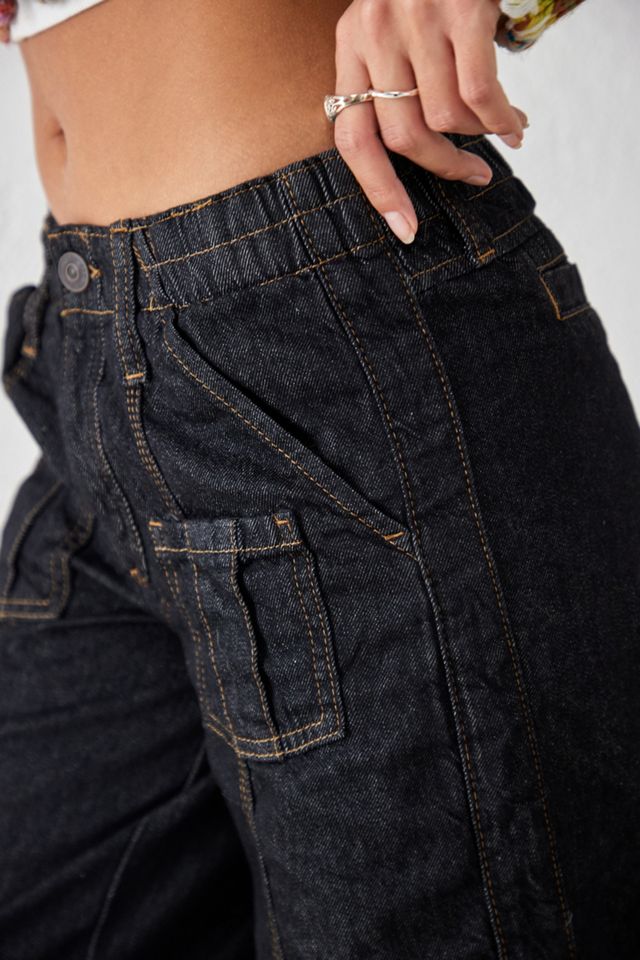 BDG Rinsed Black Denim Y2K Cargo Jeans #1