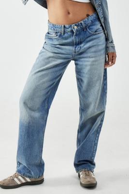 BDG Vintage-Wash Authentic Straight-Leg Jeans - Blue 26W 30L at Urban Outfitters
