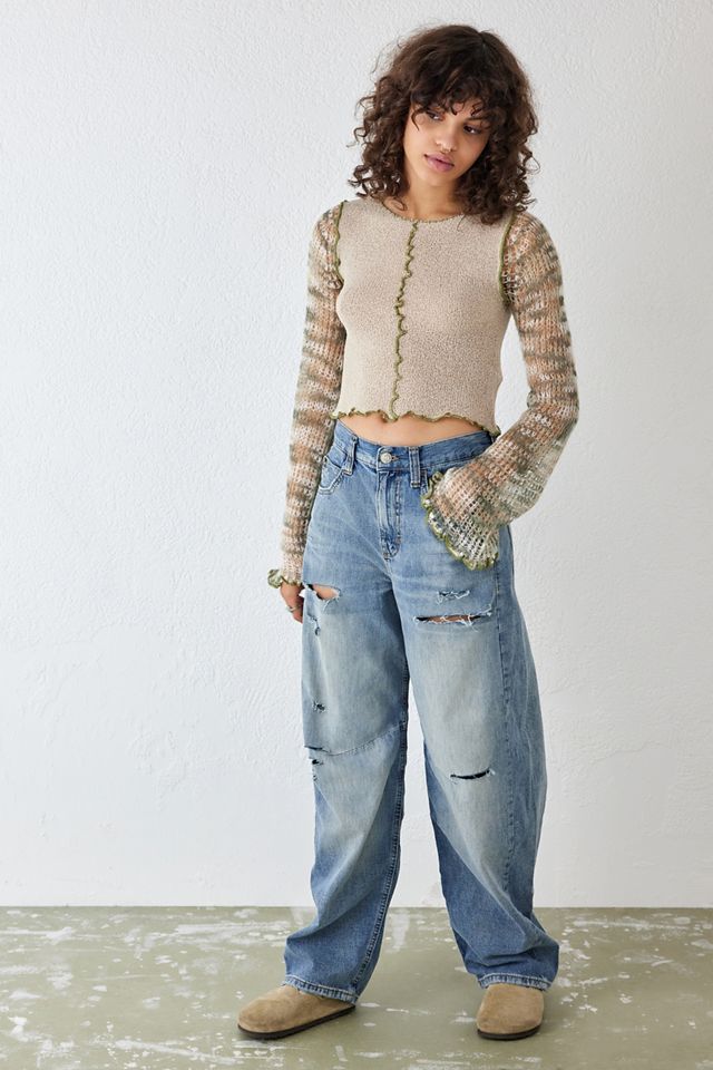 Jeans Boyfriend BDG Logan Cinch Back Rasgados #2