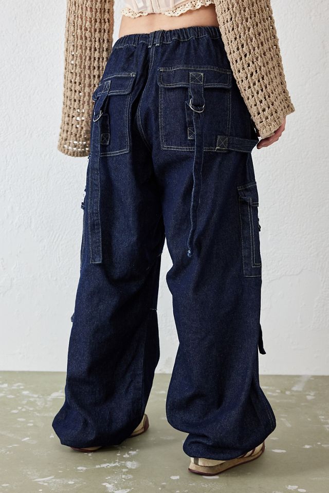 BDG Denim Strappy Baggy Cargo Pants #2