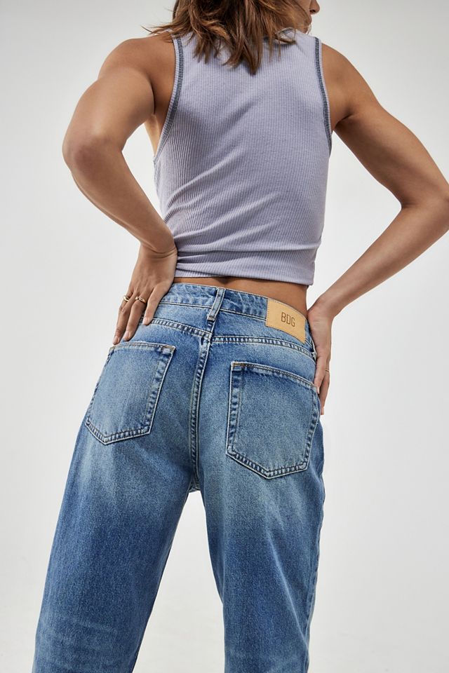 Jeans Mom Taille Haute Délavage Vintage BDG #3