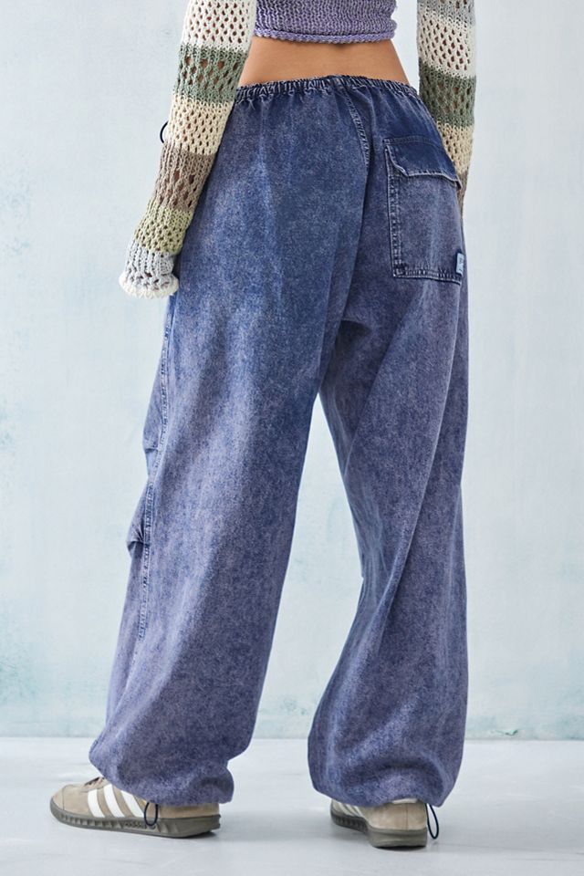 BDG Pink Acid Wash Baggy Tech Pants #3