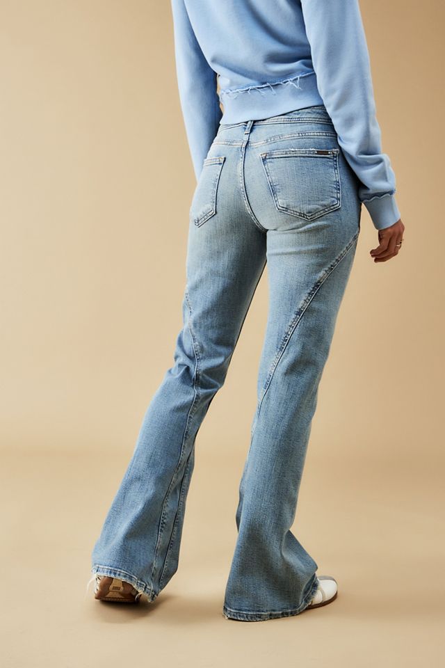 BDG Light-Wash Denim Tab Flared Jeans  #2