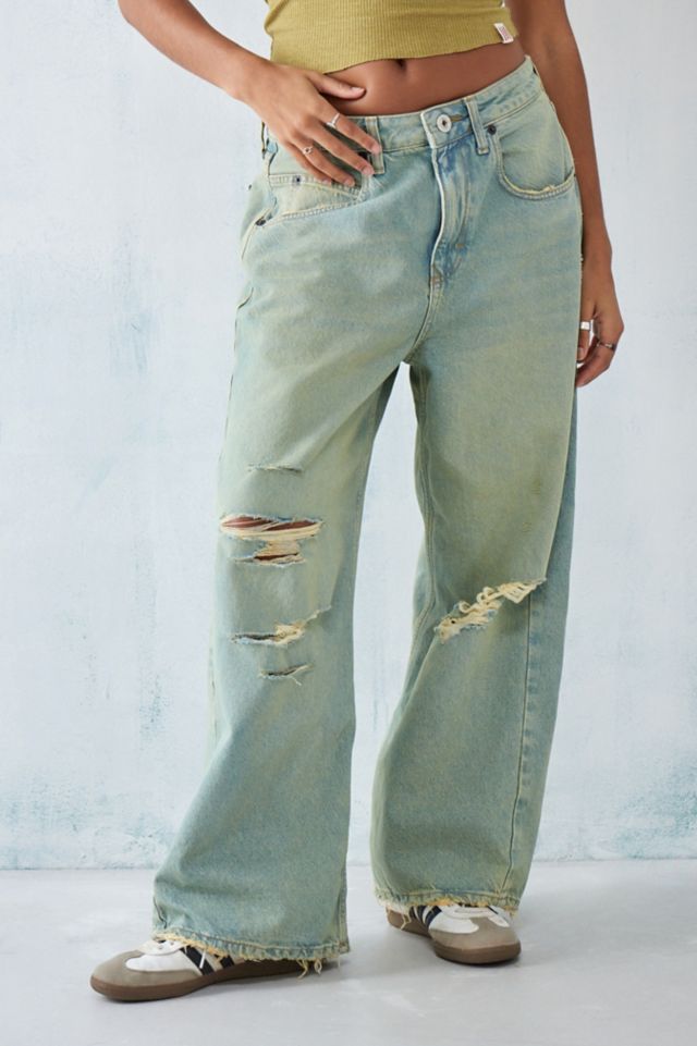 Yellow cheap boyfriend jeans