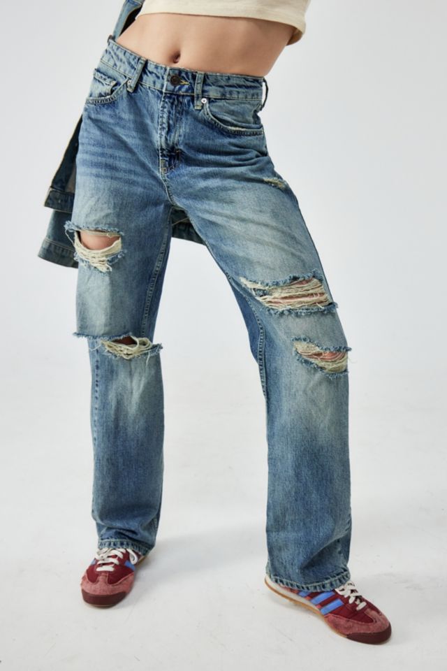 Ripped 2024 cowboy jeans