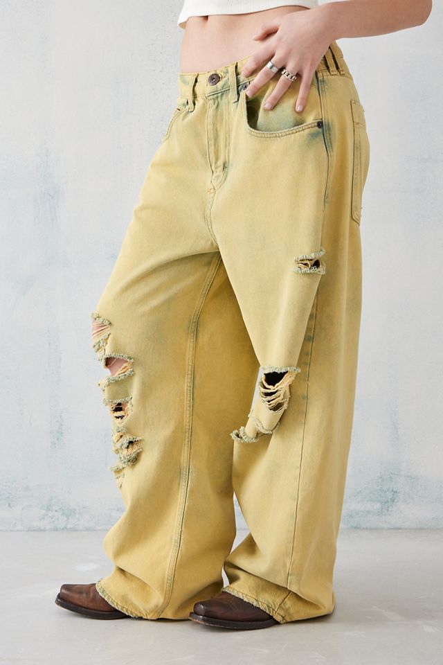 BDG Yellow Tint Jaya Loose Ripped Boyfriend Jeans #1