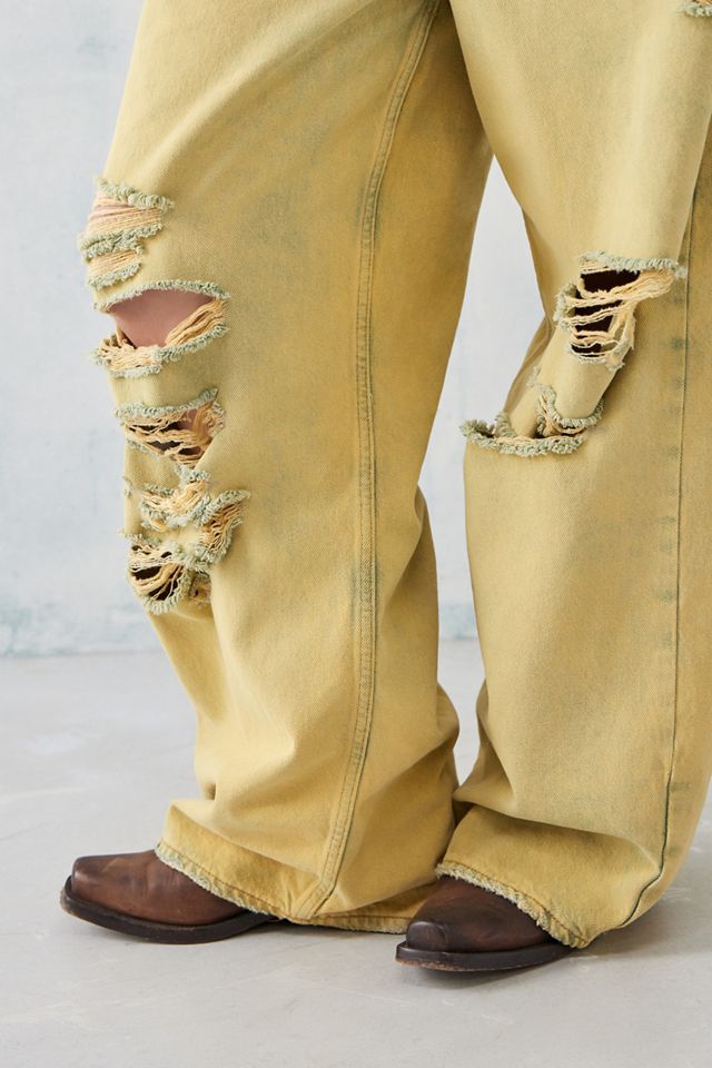 BDG Yellow Tint Jaya Loose Ripped Boyfriend Jeans #3