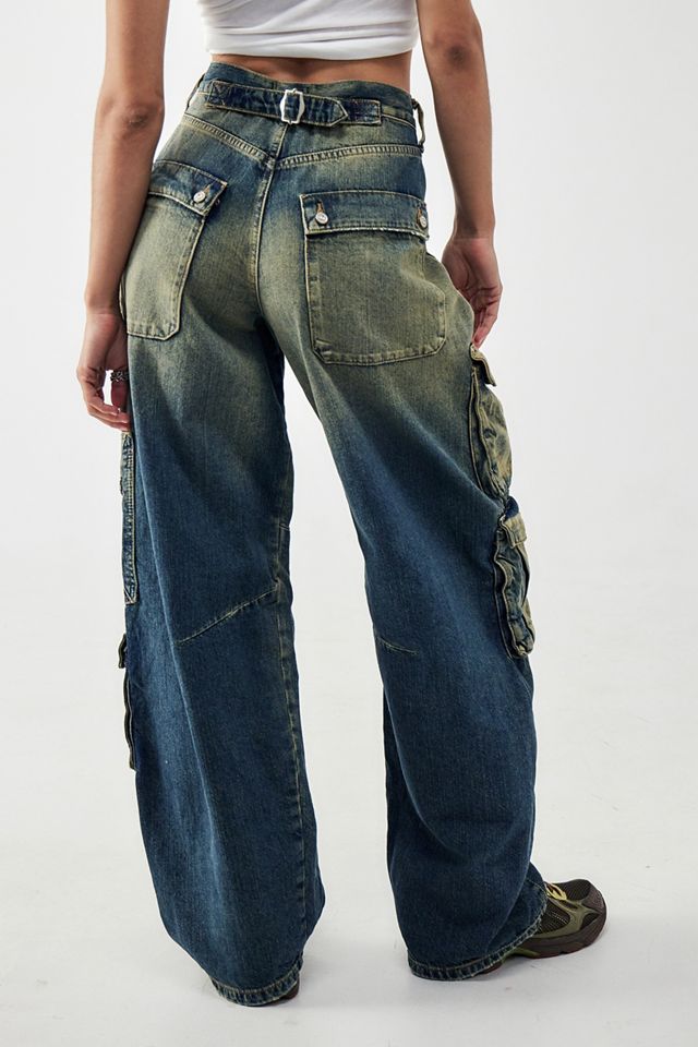 BDG Extreme Pocket Logan Cinch Back Boyfriend Jeans #3