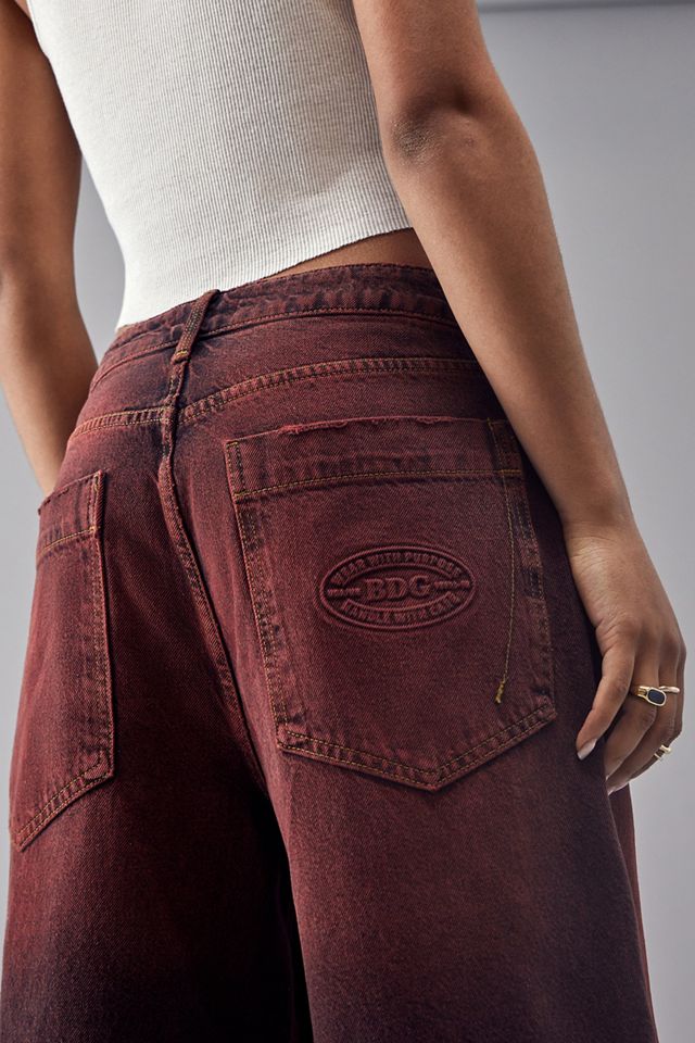 BDG Burgundy Tinted Jaya Baggy Jeans #3