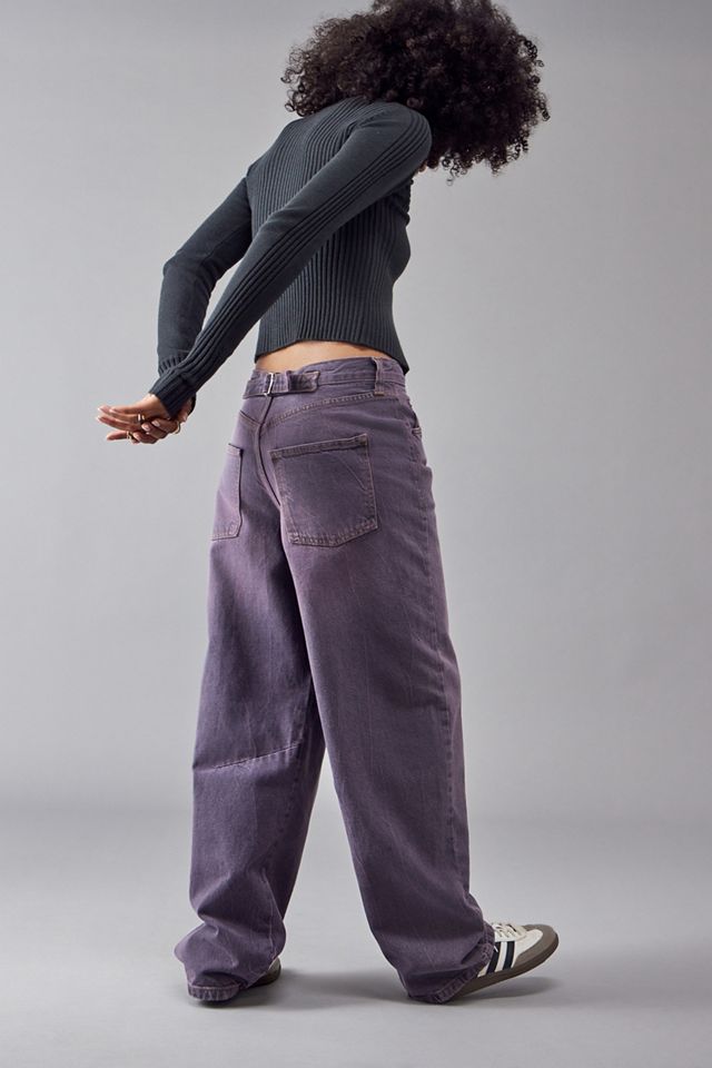 BDG Lilac Haze Logan Cinch Back Boyfriend Jeans  #2