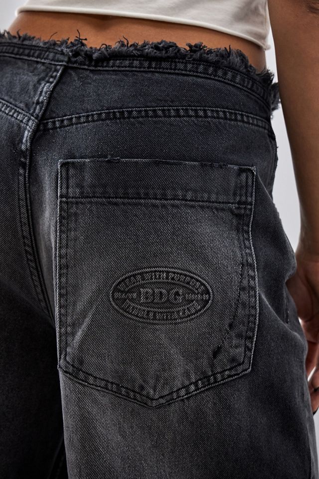 BDG Black Raw Hem Jaya Baggy Jeans #3