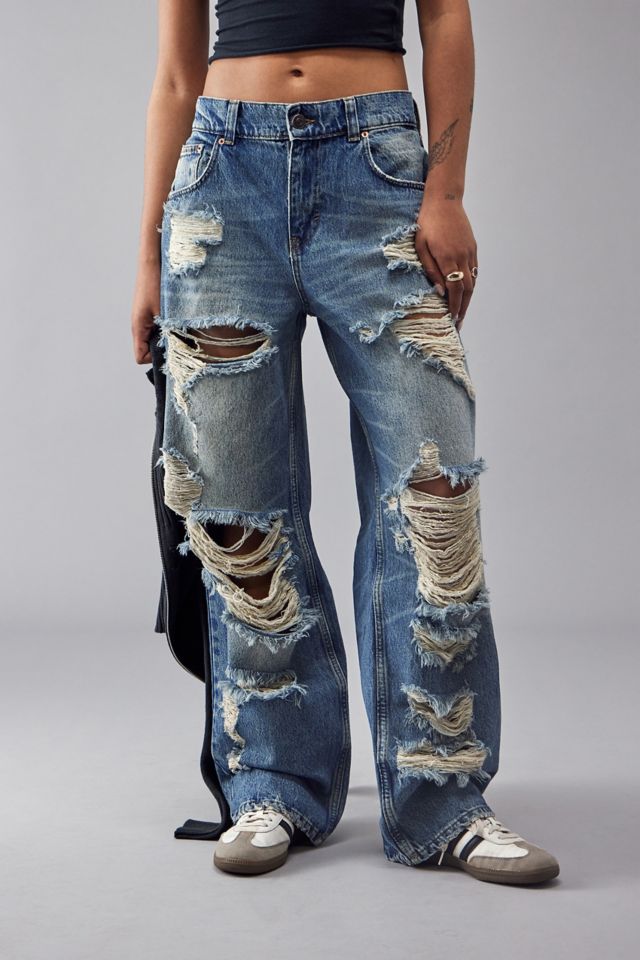 Ripped store jeans 1990s