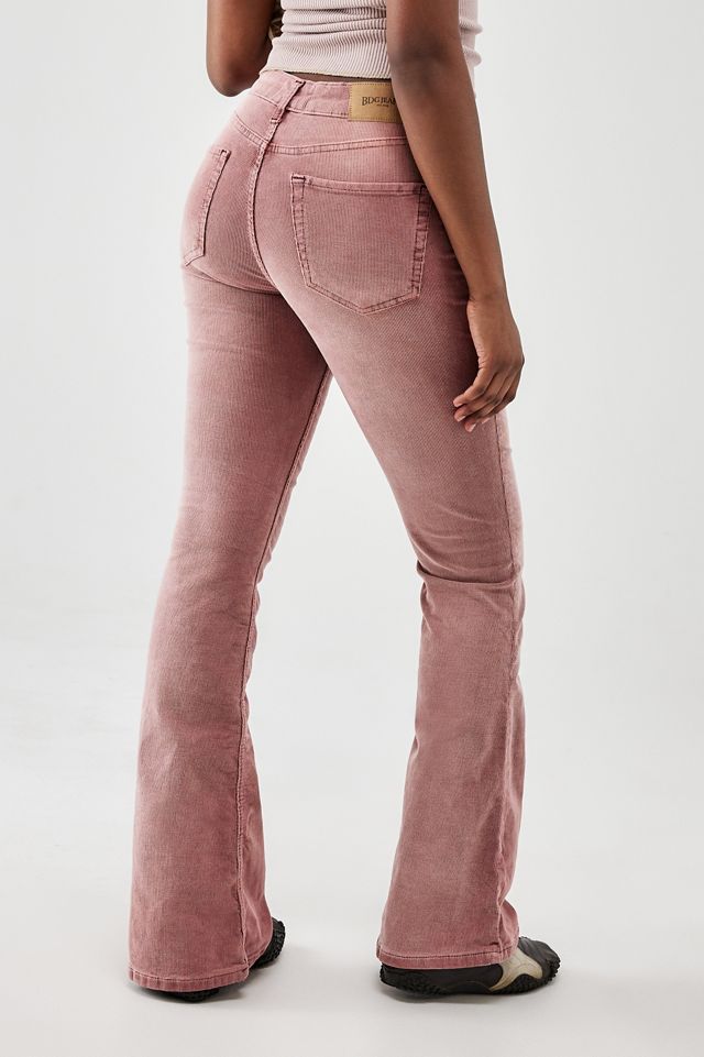 BDG Pink Atlas Mid-Rise Flare Jeans #3