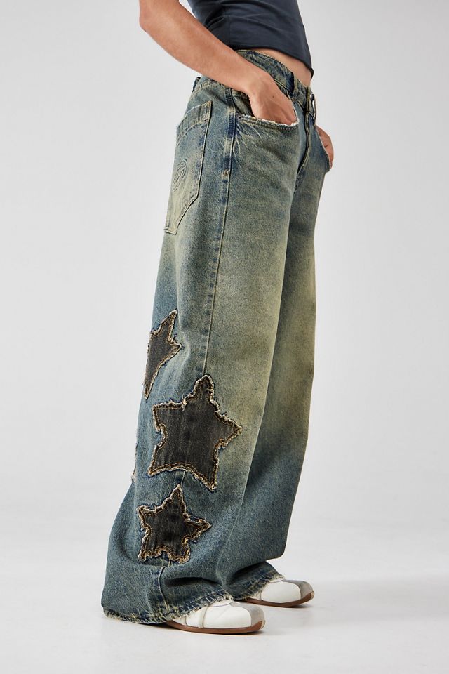 Stradivarius STR baggy jeans in vintage wash