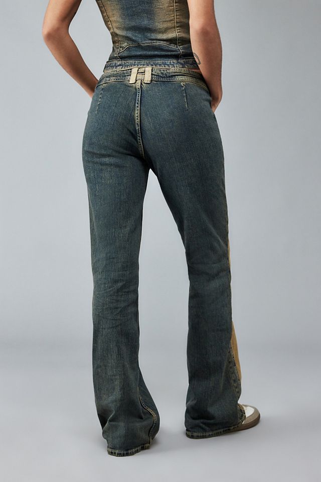 BDG Motocross Stripe Low-Rise Flare Jeans  #4