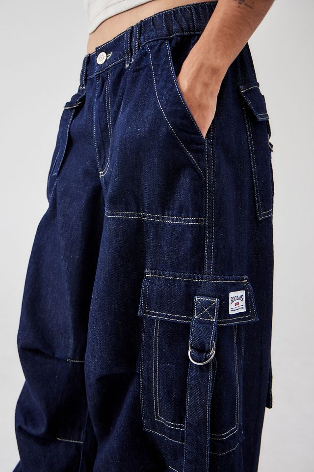 Pantalon Baggy Tech en Denim BDG à Bretelles #1