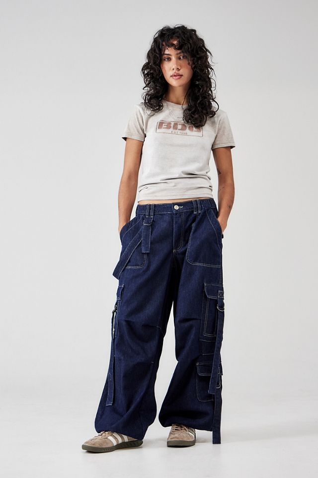 Pantalon Baggy Tech en Denim BDG à Bretelles #2