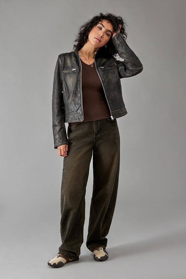 BDG Logan Brown Cinch Back Boyfriend Jeans  #2