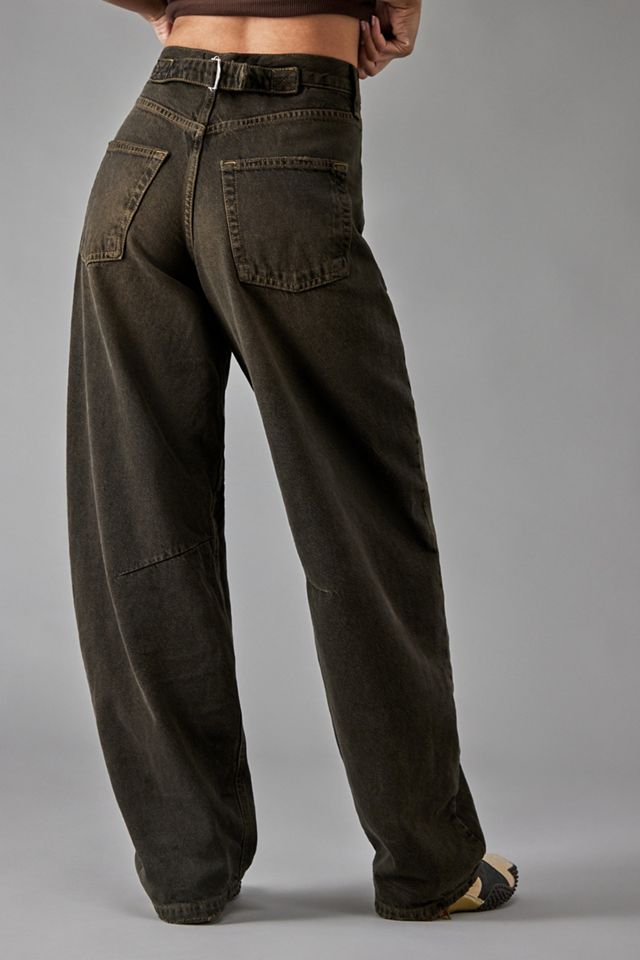 BDG Logan Brown Cinch Back Boyfriend Jeans  #3