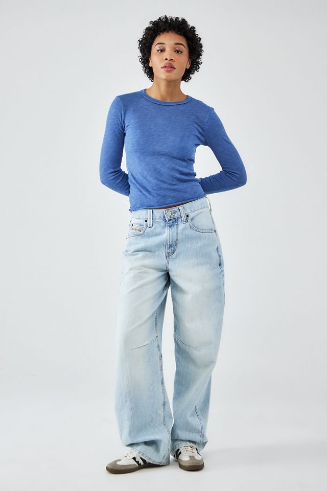 BDG Logan Boyfriend Herringbone Stripe Light Vintage Jeans #1