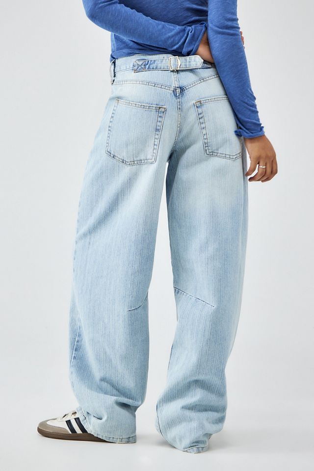 BDG Logan Boyfriend Herringbone Stripe Light Vintage Jeans #2