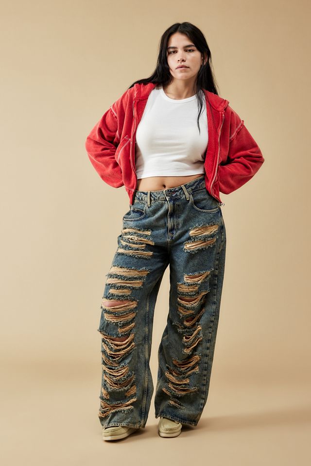 BDG Jaya Extreme Rip Baggy Jeans #1