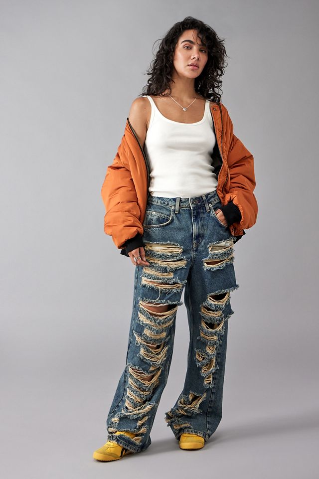 BDG Jaya Extreme Rip Baggy Jeans #4