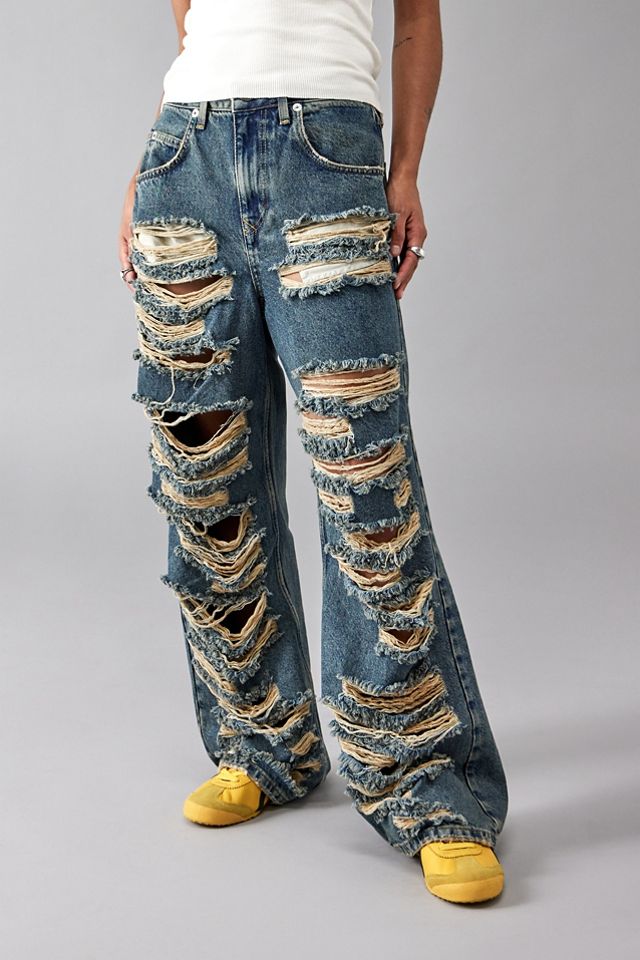 BDG Jaya Extreme Rip Baggy Jeans #6