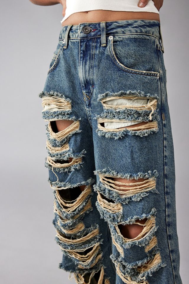 BDG Jaya Extreme Rip Baggy Jeans #7