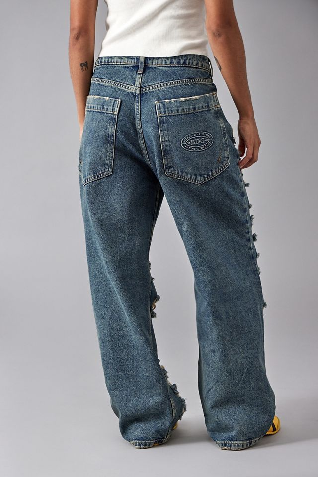 BDG Jaya Extreme Rip Baggy Jeans #8