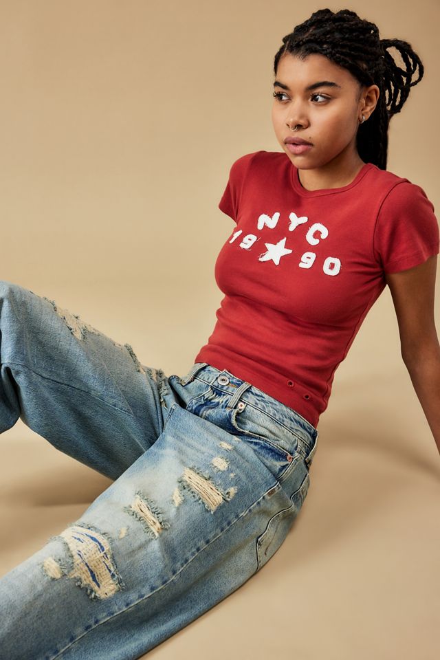 Jeans Vintage Baggy Strappati Jaya BDG #3