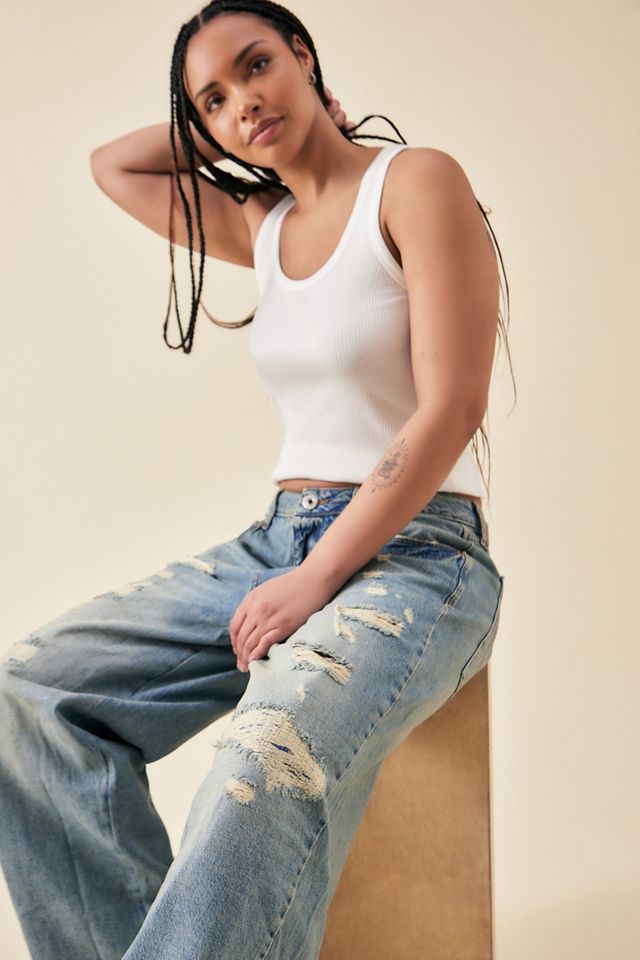 Jeans Vintage Baggy Strappati Jaya BDG #5