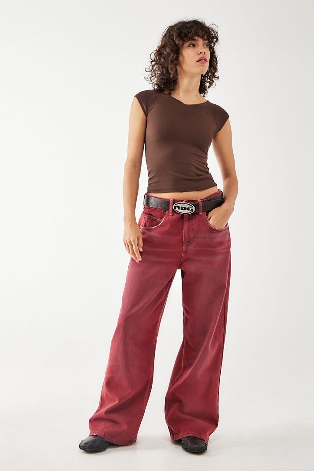 BDG Jaya Baggy Red Jeans #5
