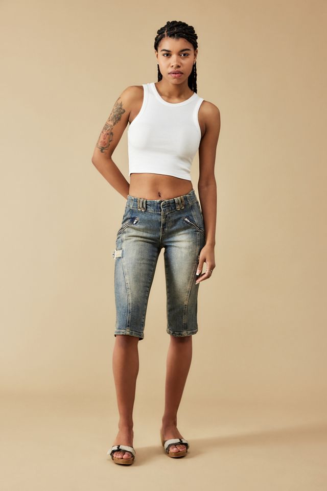 Jeans Capri Svasati con Cinturini BDG #5