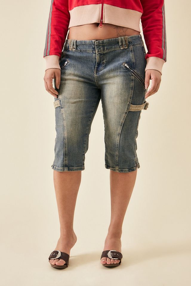 Jeans Capri Svasati con Cinturini BDG #6