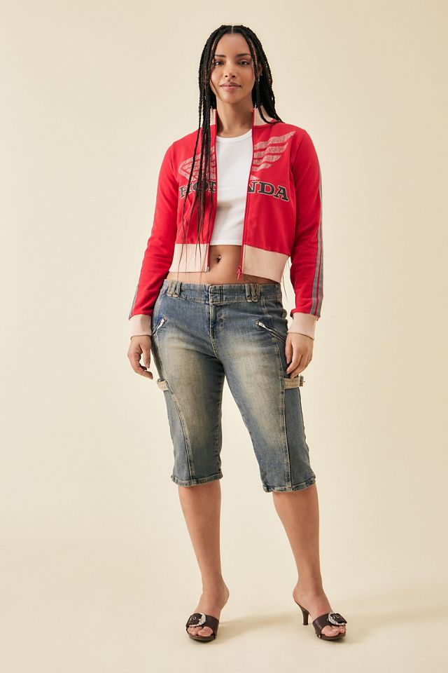 Jeans Capri Svasati con Cinturini BDG #8