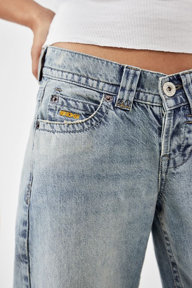 Jeans BDG Kayla taille basse délavage clair #4