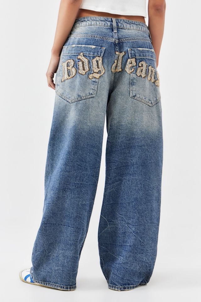 BDG Denim Applique Jaya Baggy Jeans