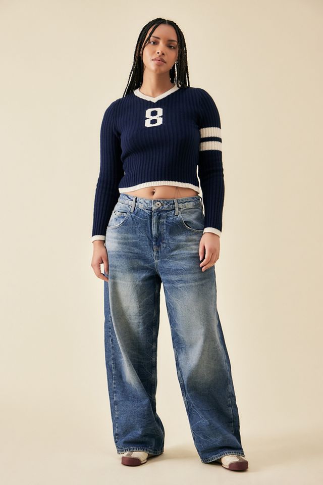 BDG Jaya Applique Baggy Denim Jeans #7