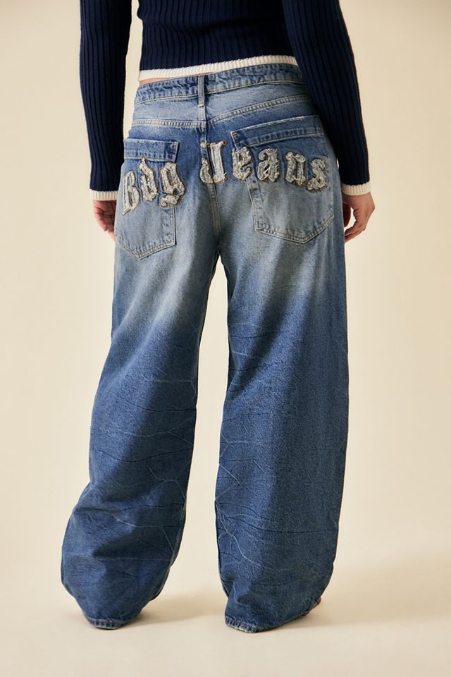 BDG Jaya Applique Baggy Denim Jeans #8