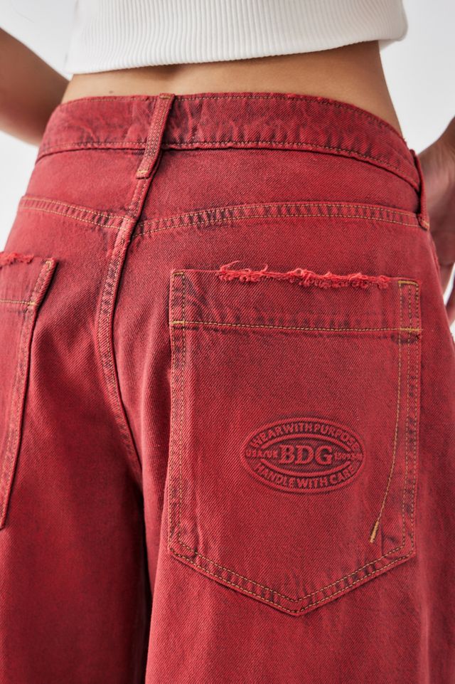 BDG – Weite Jeans „Jaya“ in Rot im Grunge-Stil #3
