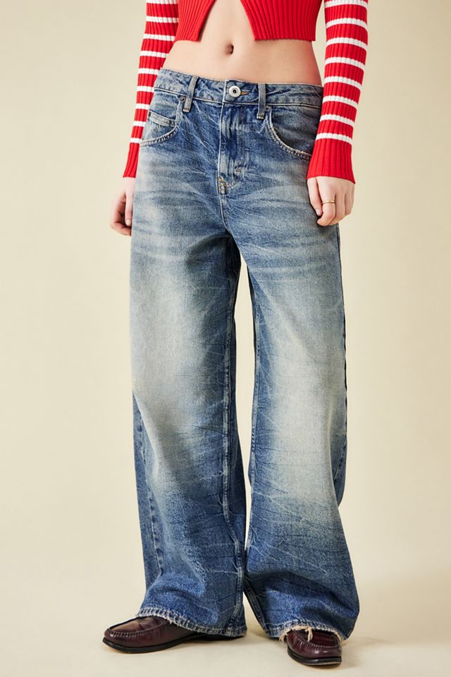 BDG Jaya Baggy Check Applique Jeans #1