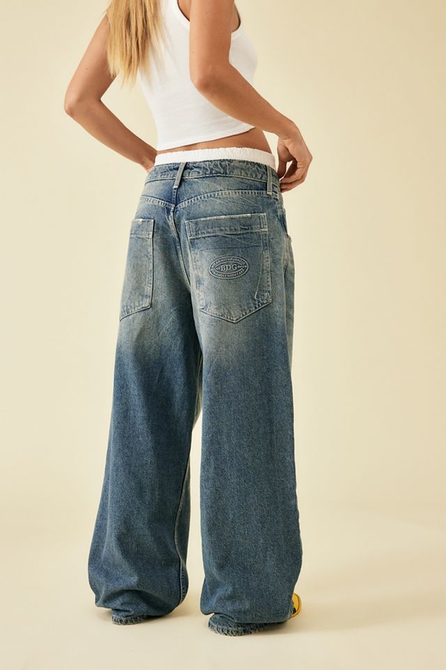 BDG Jaya Mid-Wash Baggy Boxer Jeans #3