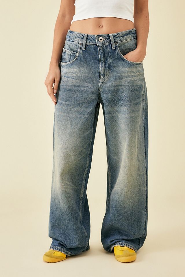 BDG Jaya Mid-Wash Baggy Boxer Jeans #5
