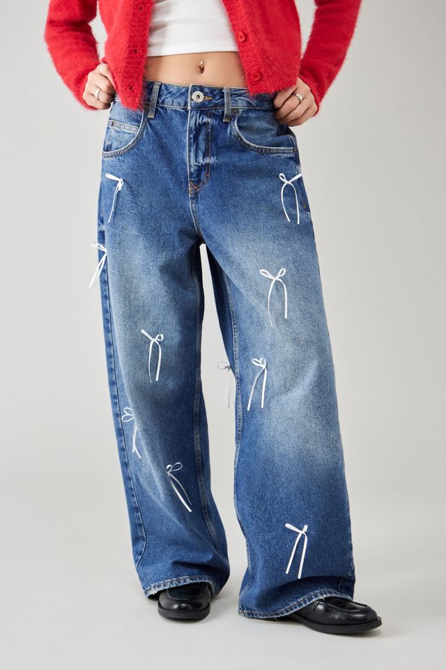 BDG Jaya Baggy Bow Jeans | Urban Outfitters UK